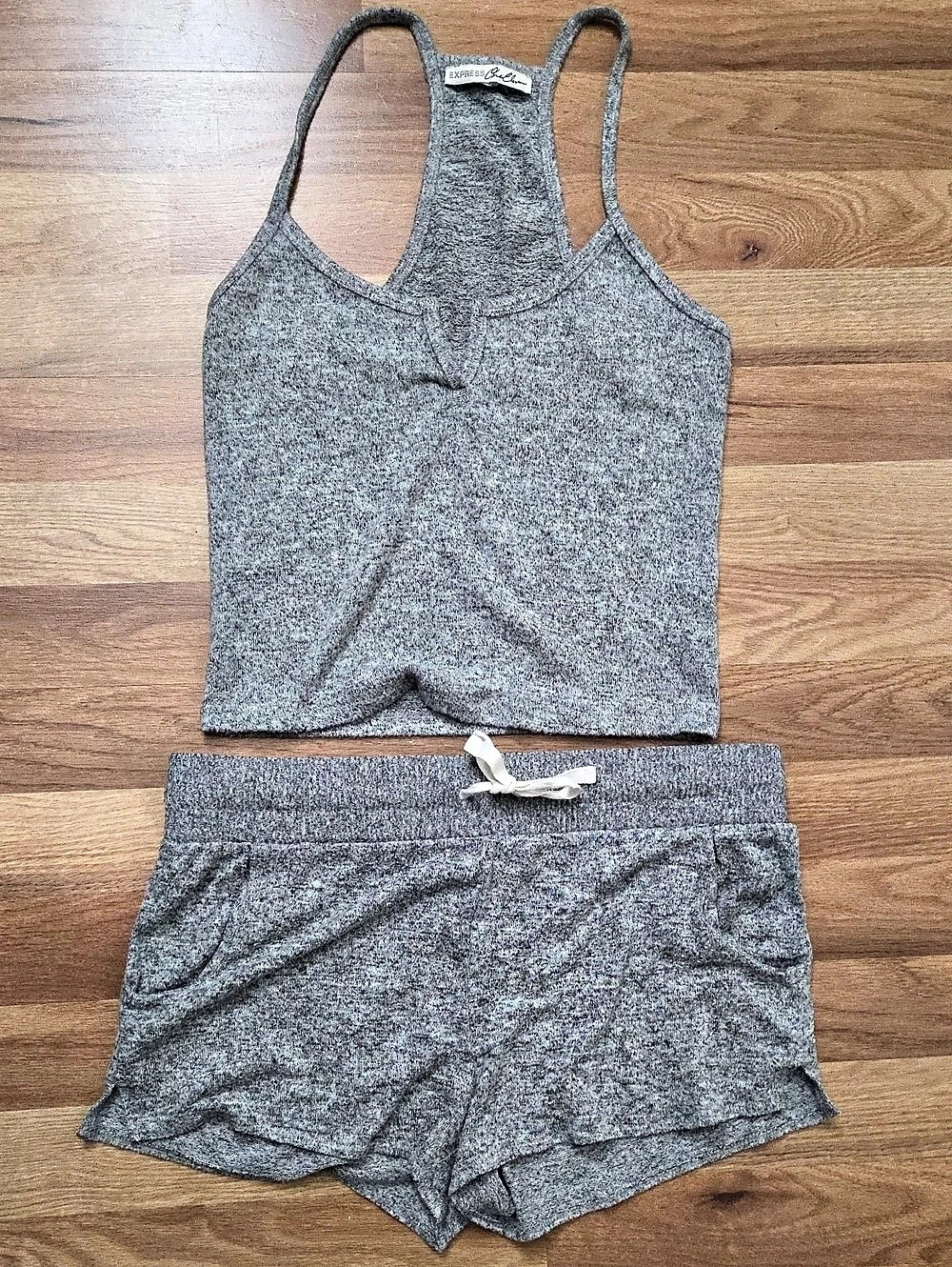 Express Gray Tank & Shorts Set